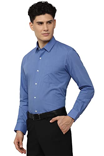 Peter England Men's Regular Fit Shirt (PESFONUP479880_Medium Blue 42)