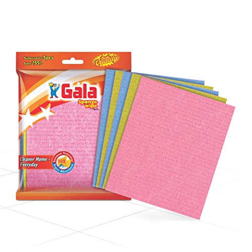 Gala Sponge Wipe for Kitchen 5 Pcs Pack (Multipurpose)