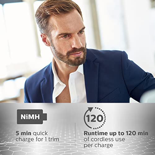 Philips Multi Grooming Kit MG7715/65, 13-in-1 (New Model), Face, Head and Body - All-in-one Trimmer for Men Power adapt technology for precise trimming, 120 Mins Run Time with Quick Charge