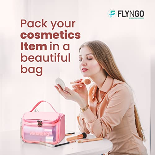 FLYNGO Medium-sized 16 Cms Cosmetic Pouch(M_Pink)