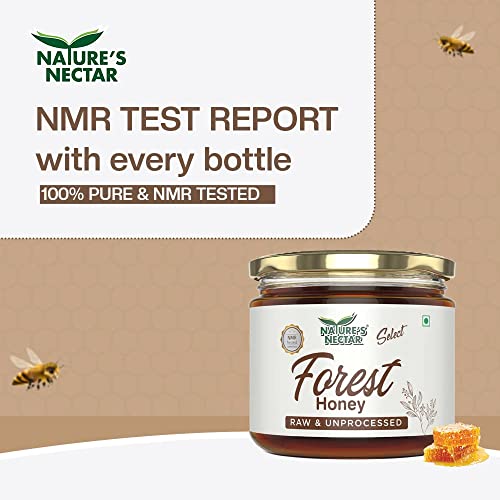 Nature's Nectar Select Forest Honey | NMR Tested | 100% Pure Raw and Unprocessed Honey | 400gm Bottle