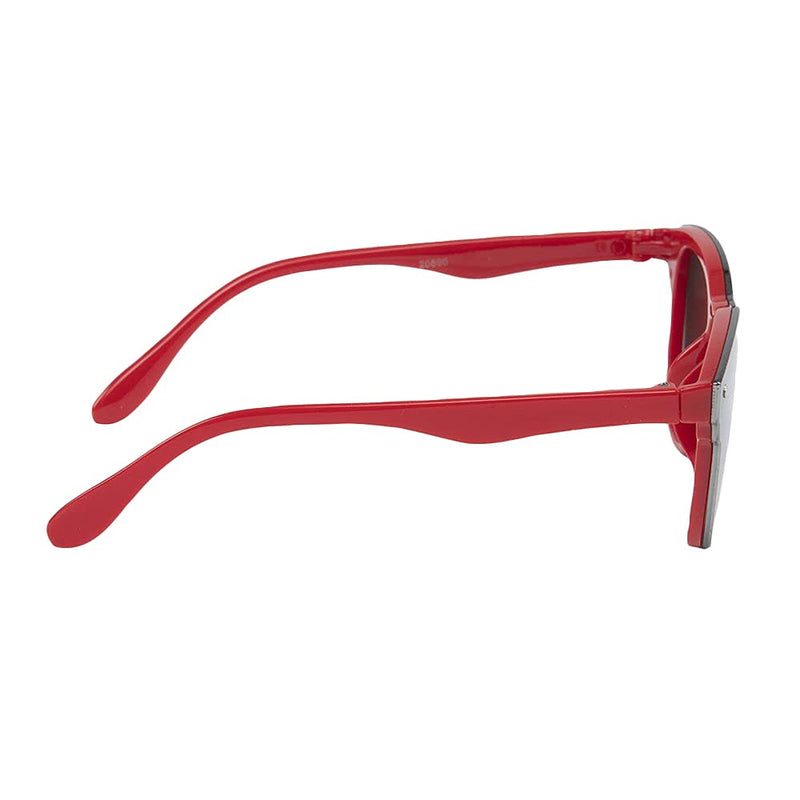 Hopscotch Boys and Girls Plastic & Poly carbonate Sunglasses in Red Color For Ages 3-9 Years (BUW-3129044)