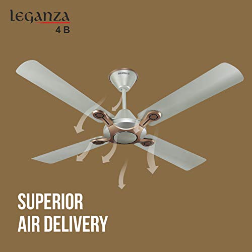 Havells Leganza 4B 1200mm 1 Star Energy Saving Ceiling Fan (Bronze Gold, Pack of 1)