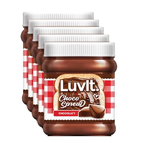 LuvIt. Choco Spread | Smooth & Delicious | Made with Cocoa | Best for Chocolate Bread, Cakes, Shakes, Dosa, Roti | Pack of 5-310g Each