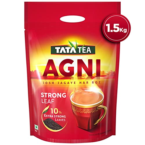 Tata Tea Agni | Strong chai With 10% Extra Strong Leaves | Black Tea | 1.5 kg