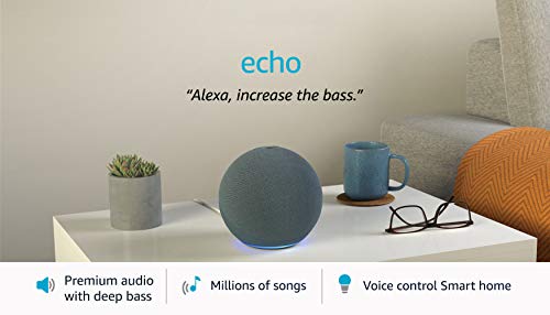 Echo (4th Gen, 2020 release) | Premium sound powered by Dolby and Alexa (Blue)