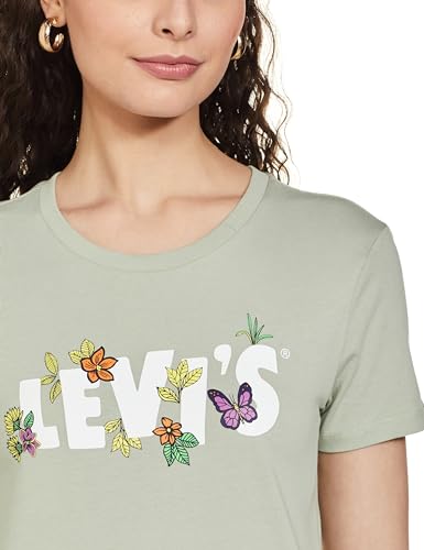 Levi's Women's Regular Fit T-Shirt (23771-0452_Grey