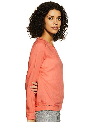 Lee Women's Plain Slim fit Shirt (L35096CB0Z17_Rose of Sharon_M