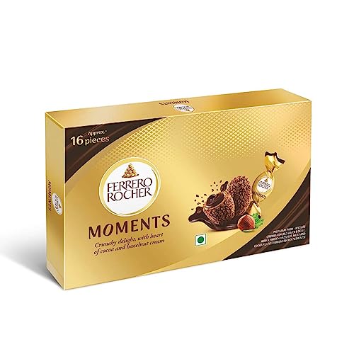 Ferrero Rocher Moments, 16 pralines Pcs 92.8gm
