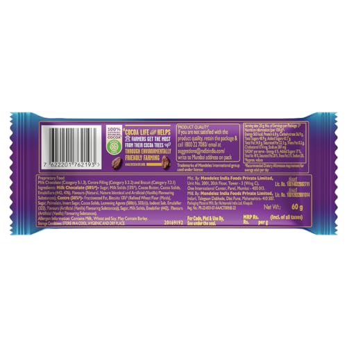 Cadbury Dairy Milk Silk Oreo Chocolate Bar, 60 g