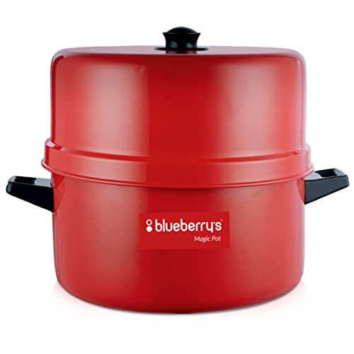 Blueberry's 1.5 Kg Aluminum Choodarapetty Thermal Rice Cooker with Gasket,Induction Based Inner Pot,Made in INDIA