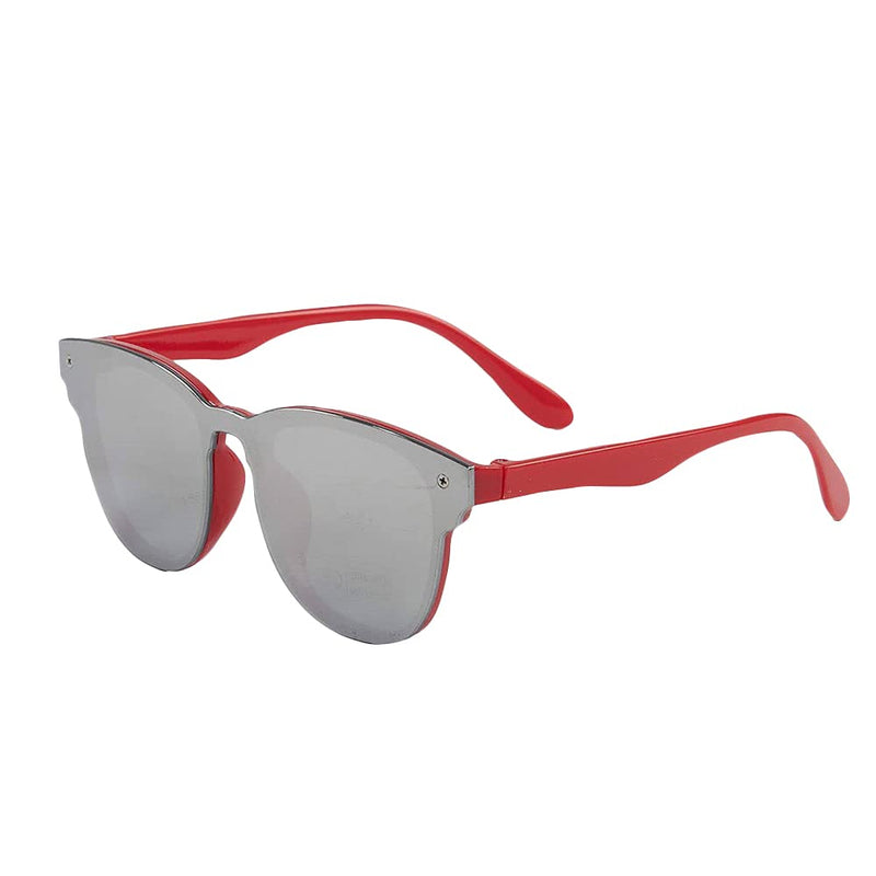 Hopscotch Boys and Girls Plastic & Poly carbonate Sunglasses in Red Color For Ages 3-9 Years (BUW-3129044)