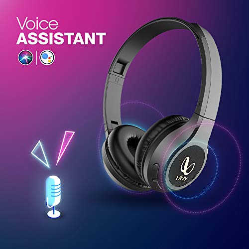 Infinity - JBL Glide 510, 72 Hrs Playtime with Quick Charge, Wireless On Ear Headphone with Mic, Deep Bass, Dual Equalizer, Bluetooth 5.0 with Voice Assistant Support (Black)