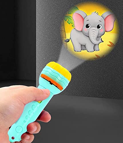 GRAPHENE® 6 Slides 48 Patterns Mini Projector Torch Toy Slide Flashlight Projector Torch for Kids Projection Light Toy Slide Flashlight Lamp Education Learning Night Light (Random Slides)