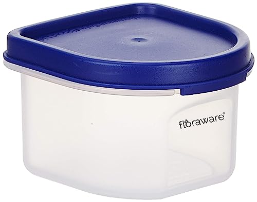 Floraware Food Safe Modular Plastic Storage Containers, Storage Jar with Lid, 250ml, BPA Free, Pack of 2