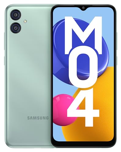 Samsung Galaxy M04 Light Green, 4GB RAM, 64GB Storage | Upto 8GB RAM with RAM Plus | MediaTek Helio P35 Octa-core Processor | 5000 mAh Battery | 13MP Dual Camera