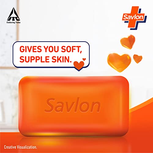 Savlon Moisturizing Glycerin Soap Bar With Germ Protection, Pack Of 5-125G Each