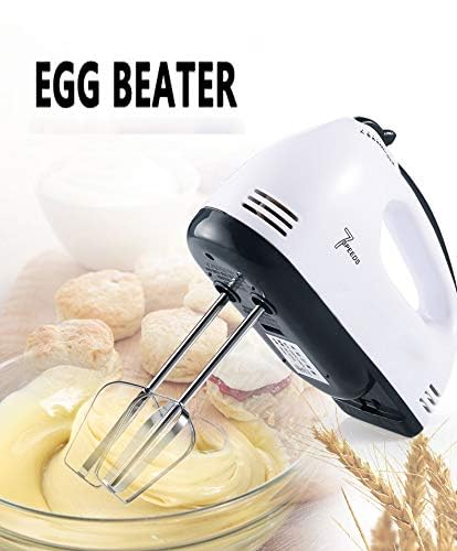 ElevatePro Powerful 260 Watt Motor 7 Speed Control + Turbo Hand Blender Egg Beater Dough Hooks And Strip Beater Attachments (Multicolor)