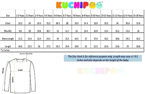 Kuchipoo Boys Regular Fit T-Shirts (© Disney-TSHRT-351, 5-6 Years, Multi-Colored)