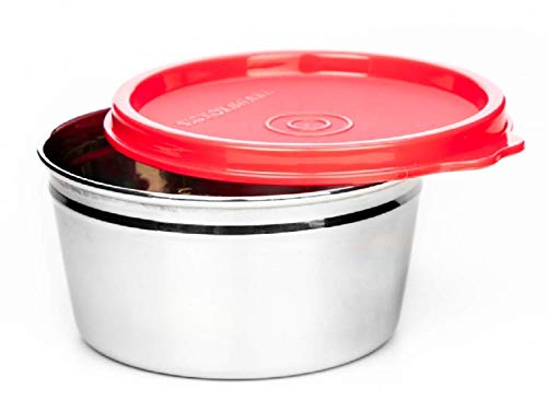 SignoraWare Tiny Wonder Stainless Steel Container, 250 ml, Red