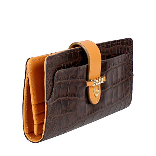 Hidesign womens EE ATRIA WI RF One size Brown Bi-fold Wallet