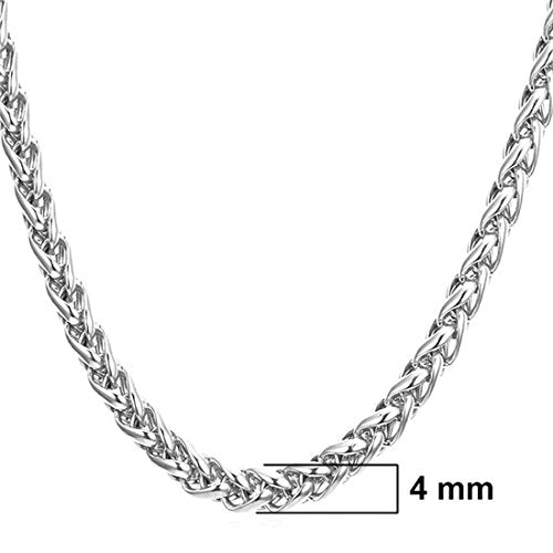 MEENAZ Men Jewellery Valentine Silver Gold Rope Chain Combo Necklace Chains for Men Husband Boys Boyfriend Gents Mens Chains for Pendants -CN9134