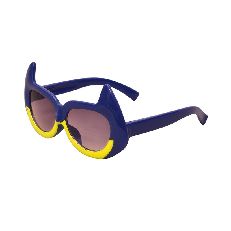 Amour UV Protected Dark Blue Batman style kids sunglass for kids (4 to 7 years) with Protective Hard Case Navy Blue