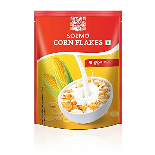 Amazon Brand - Solimo CornFlakes, 1.2Kg