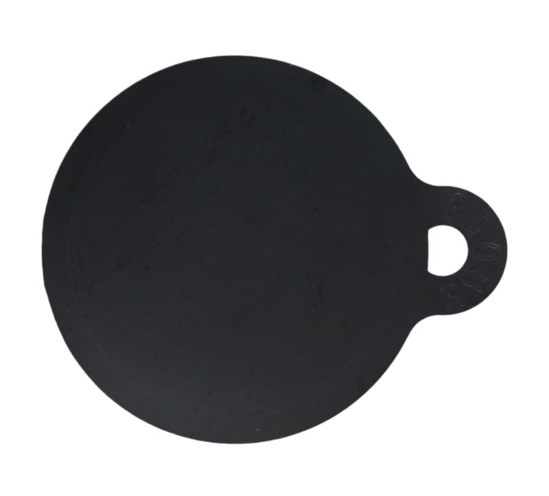 MYNAKSHA Iron 0.5kg Flat Round Design Tawa for Dosa, Roti, Chappati, Pathri | Gas & Induction-Friendly Dosa Kallu with Handle/Mini tawa for omlet (Black_7inch)