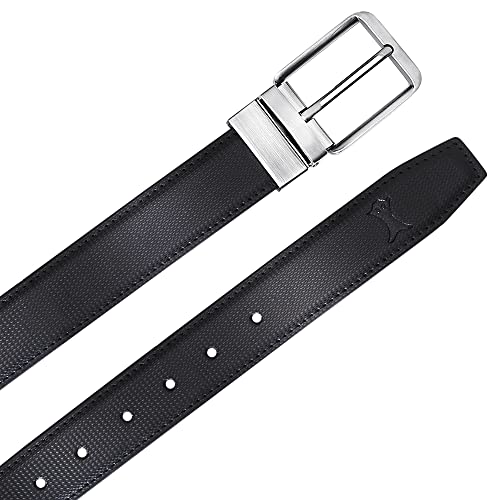 CREATURE Pu-Leather Formal/Casual Reversible Belt For Men/Boys (Color-Black/Brown||BL-02)