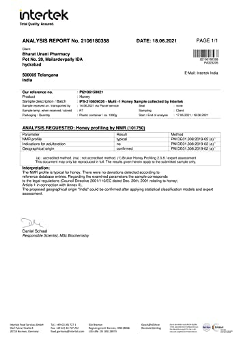 Bharat Honey Agmark Grade 'A' Honey Multiflora NMR Tested, 1 Kg