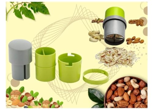 E-COSMOS Dry Fruit Cutter, Grinder, Chocolate Cutter, Slicer for Pista, Almonds, Cashews with 3 in 1 Blade - Color May Vary (Pack of 1)