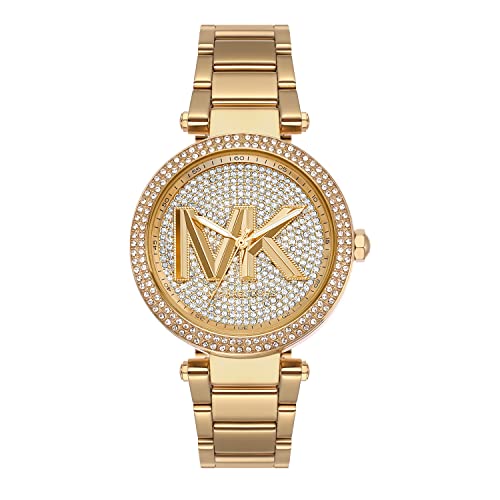 Michael Kors Parker Analog Gold Dial Women's Watch-MK7283