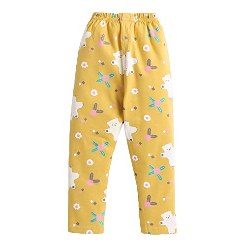 Hopscotch Girls Cotton Sleepwear Sets Yellow 8-9 Years (CYM-3142387)