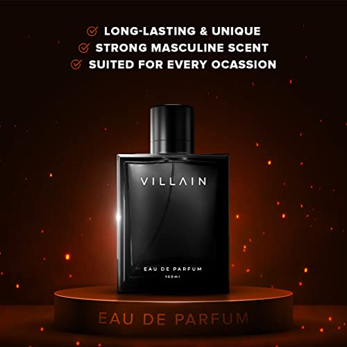 Villain Perfume For Men 100 Ml - Eau De Parfum - Premium Long Lasting Fragrance Spray - Woody & Spicy