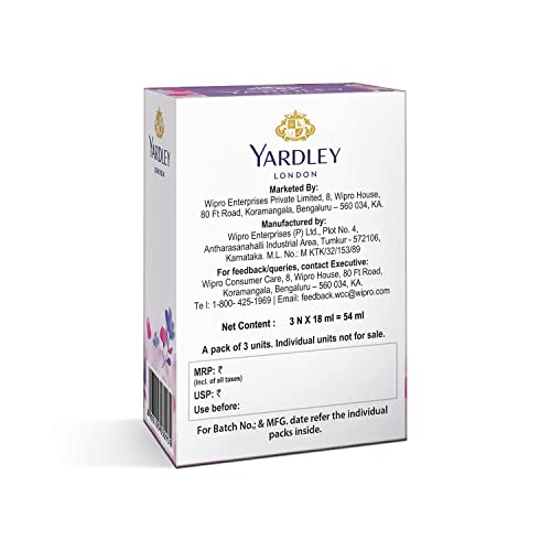 Yardley London Compact Perfume Tripack (Autumn Bloom + Country Breeze + Morning Dew) for Women, 18ml Each (Pack of 3)