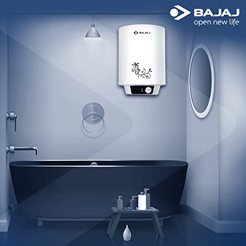 Bajaj New Shakti Neo 15L Vertical Storage Water Heater| Star Rated Heater| Water Heating with Titanium Armour & Swirl Flow Technology| Glasslined Tank| Wall Mounting| 1-Yr Warranty by Bajaj| White