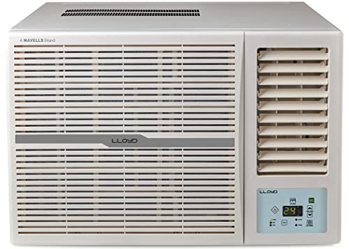 Lloyd 1.0 Ton 3 Star Fixed Speed Window AC (Copper, 2023 Model, White with Silver Deco Strip, GLW12C3XWSEW)