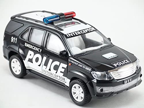 Centy Toys Plastic Police Interceptor Fortune Pull Back Car, Number Of Pieces: 1, Black, Kid