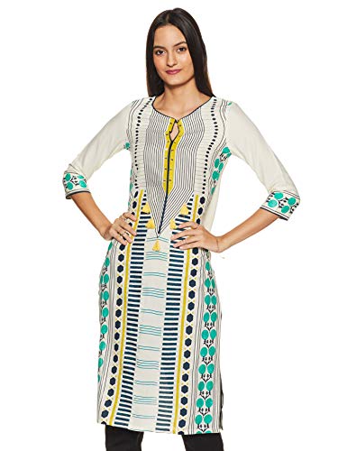 W for Woman Women's Synthetic Kurta (18AUW17486-51117_White_XS (6))