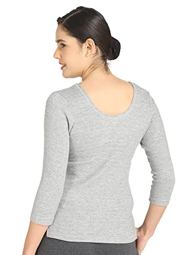 BODYCARE Womens Tops Round Neck Sleeveless Pack of 1-Gray Melange..