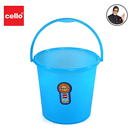 Cello Plastic Frosty Bucket Delux , Blue , 20 Litre