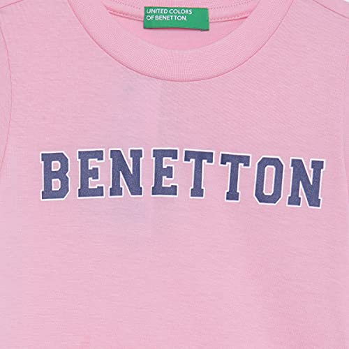 United Colors of Benetton Boy's Regular T-Shirt (30963ECOMI_Pink 2Years-3Years)
