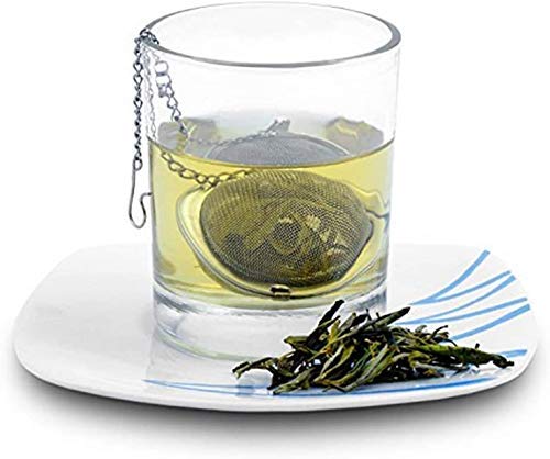 VELINEX® Stainless Steel Mesh Tea Ball Infuser, Loose Leaf Strainers Interval Diffuser for Flower Loose Leaf Tea & Seasoning Spices -Teapot, Cup, Mug, Pot (Small, Pack of 2)