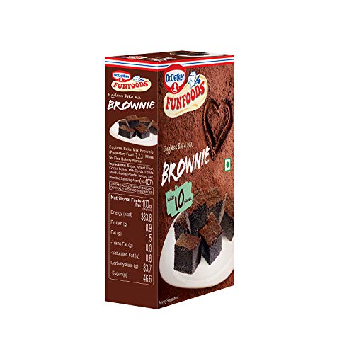 Dr. Oetker Fun Foods Eggless Bake Mix Brownie, 250g, Chocolate Brownie