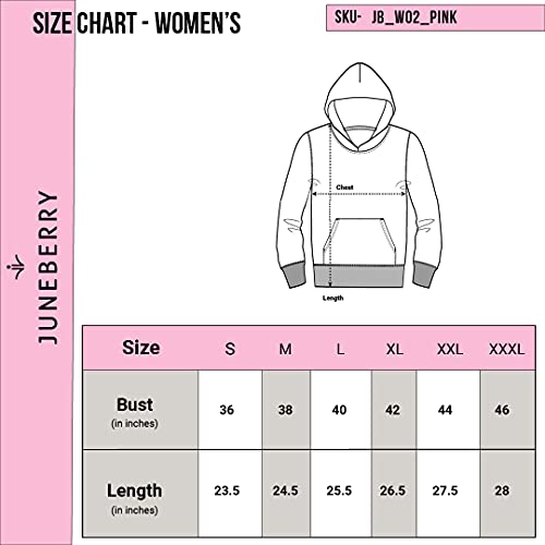 JUNEBERRY® Women Sweatshirt with Hoodies, Fleece Material Full Sleeves Jumper Women Winter Wear, Hooded Neck Regular Fit Long Sleeve Womens Sweatshirt, Winter Wear for Women Purple