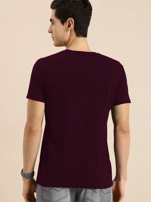 Cotton Blend Printed Half Sleeves Mens Round Neck T-Shirt