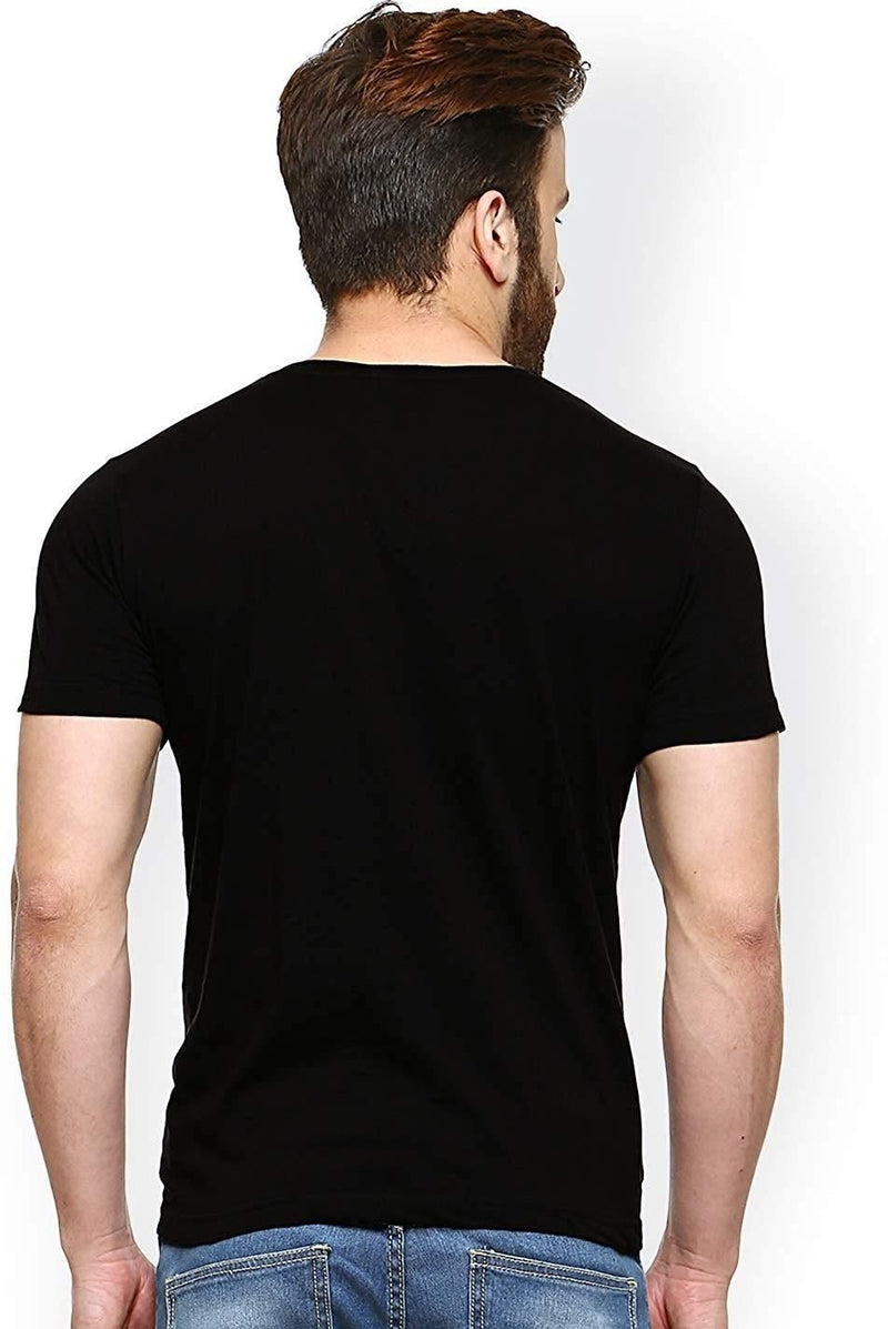 Men's Round Neck Printed T-shirt