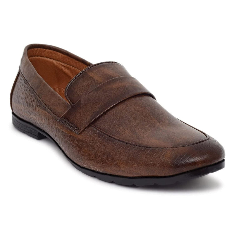 Men's Brown Synthetic Loafer for Men's