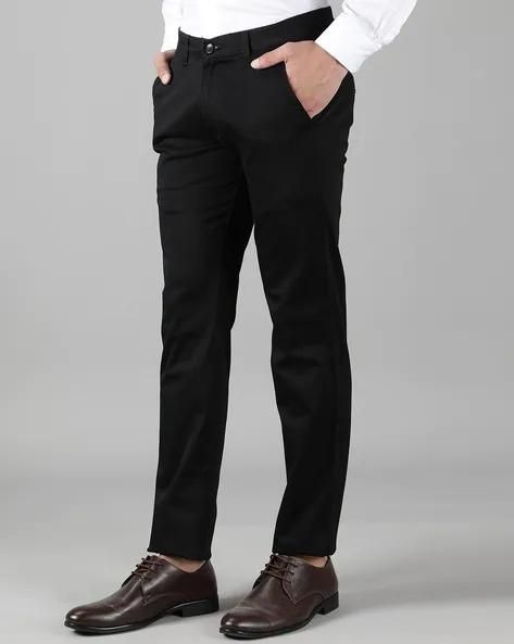 Linen Solid Slim Fit Mens Formal Trouser